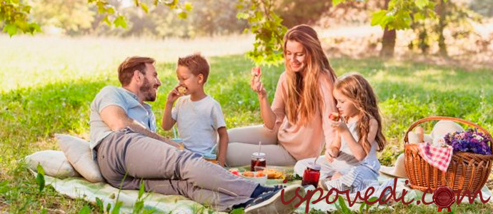 семья на даче