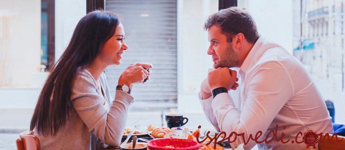 свидание в кафе