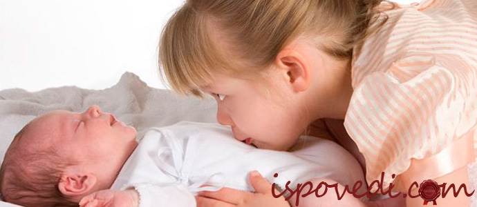 история о ревности старшей дочери к младшему ребенку