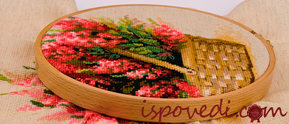 вышивка на пяльцах